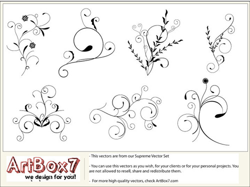 500x374 35 Free Vector Flourishes And Swirls For Inspiration
