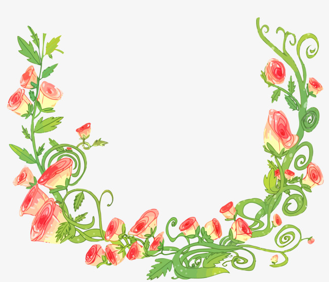 650x556 Vector Flower Border, Flower Vector, Border Vector, Flower Clipart