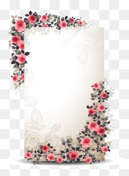 260x354 Vector Flowers,decorative Flowers,vector Border,flower Border