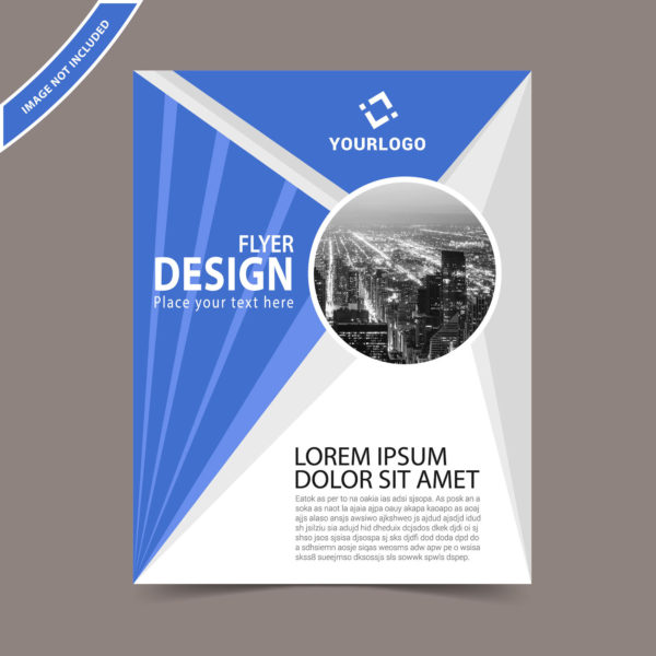 600x600 Vector Flyer Template Free Download