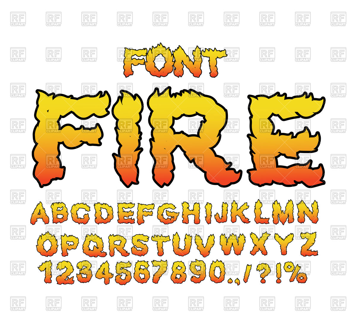 1200x1106 Fiery Font