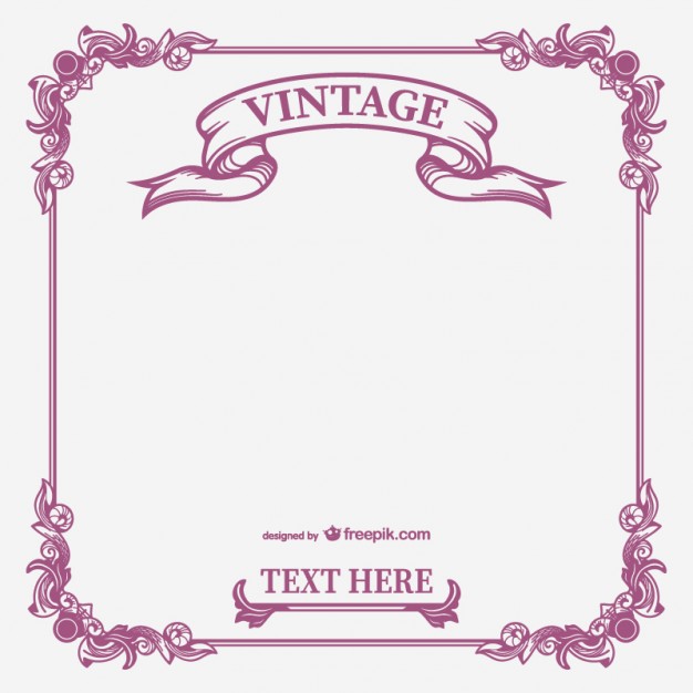 626x626 Vintage Calligraphic Frame Vector Vector Free Download