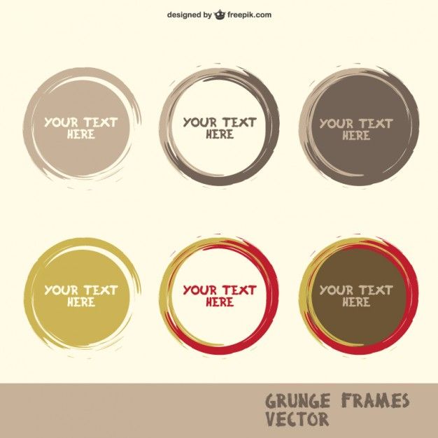 626x626 Free Set Of Round Paint Shapes Free Vector Frame