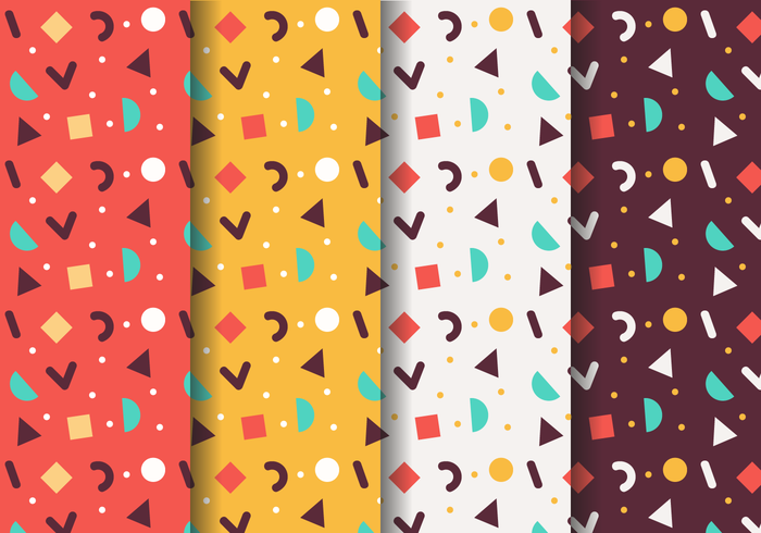 700x490 Geometric Patterns Free Vector Art
