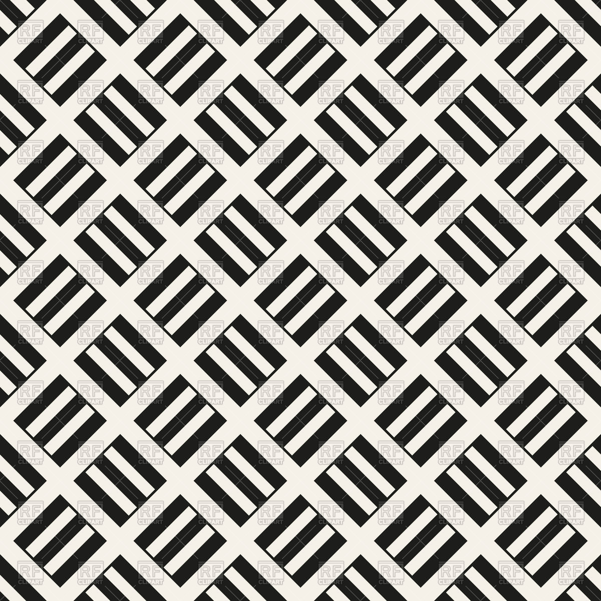 1200x1200 Seamless Black And White Geometric Pattern Vector Image Vector