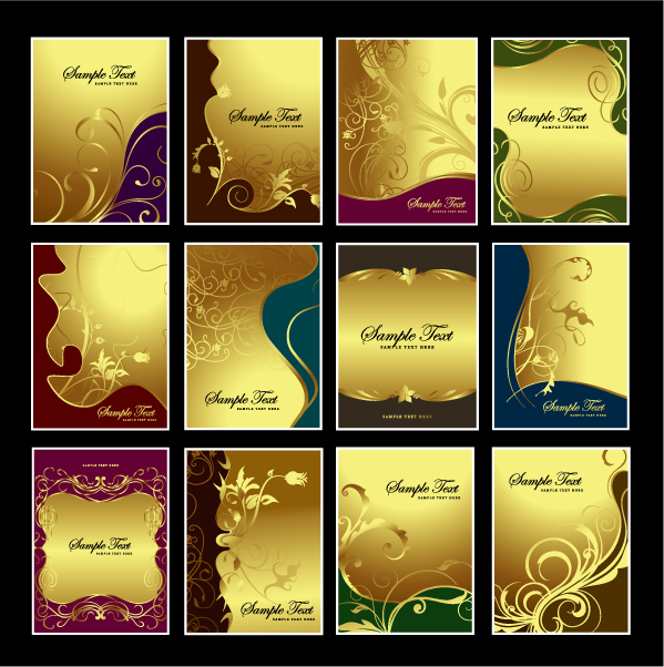 599x602 Gold Pattern Vector Subject Free Vector 4vector