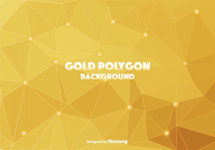 700x490 Gold Polygonal Vector Background