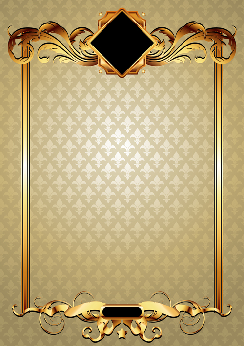 500x707 Gold Elements Vector Backgrounds 03 Free Download
