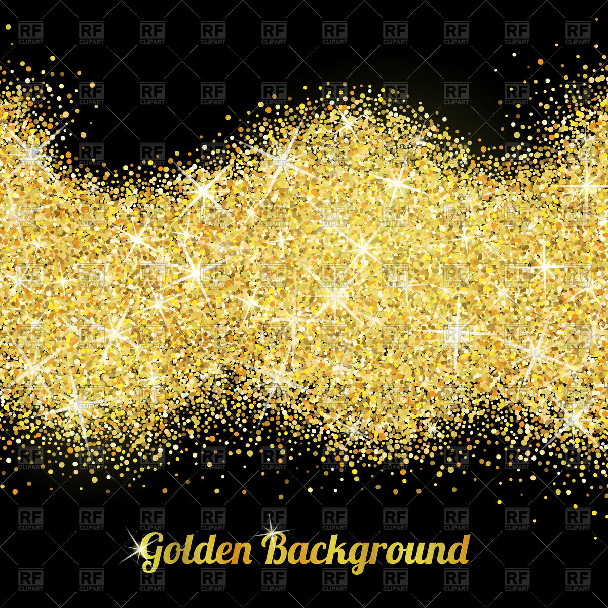1200x1200 Gold Glitter Texture Background Vector Image Vector Artwork Of