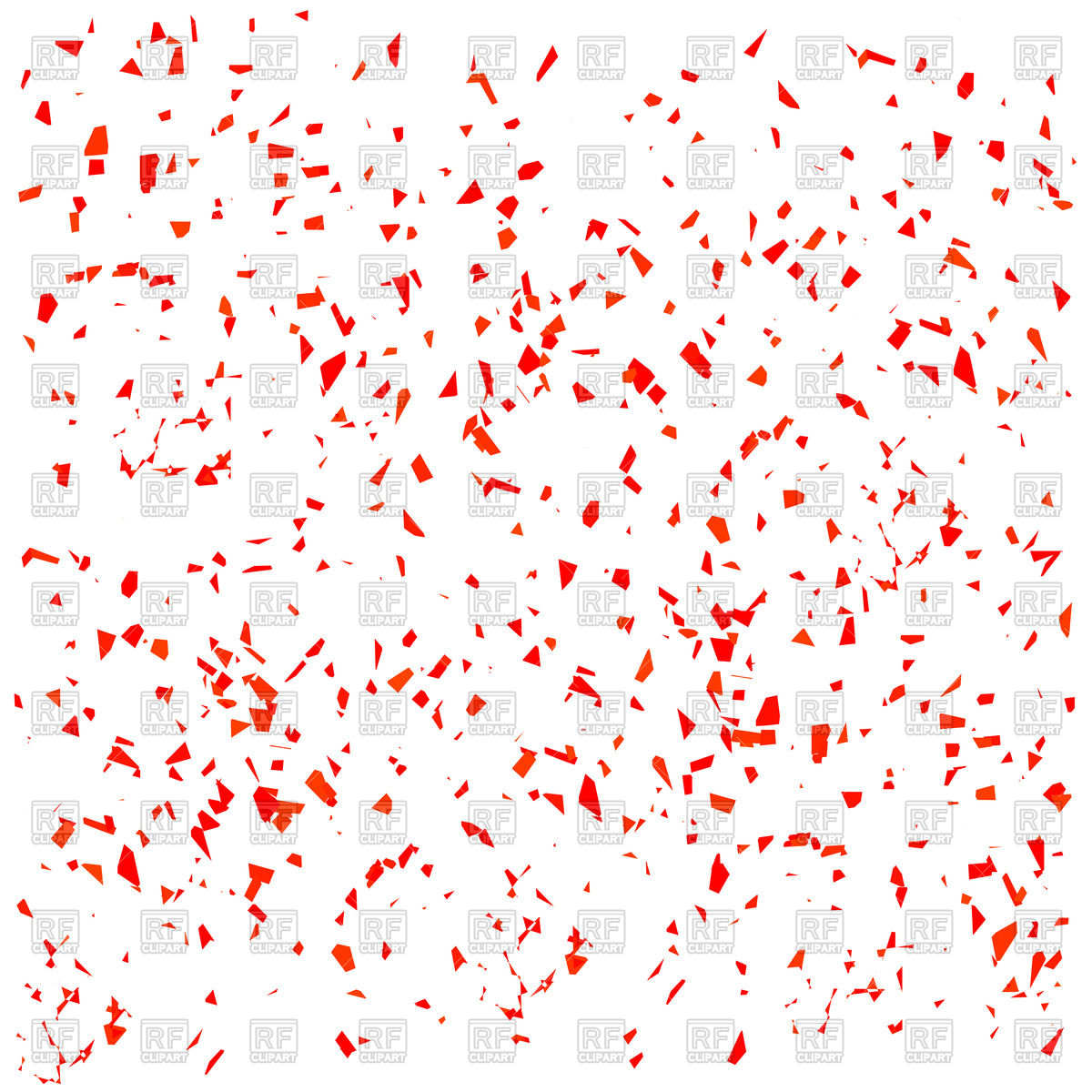 1200x1200 Red Confetti Background Vector Image Vector Artwork Of