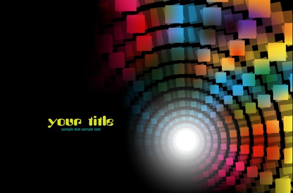 601x395 Color Graphics With Dark Background Vector 03 Free Vector