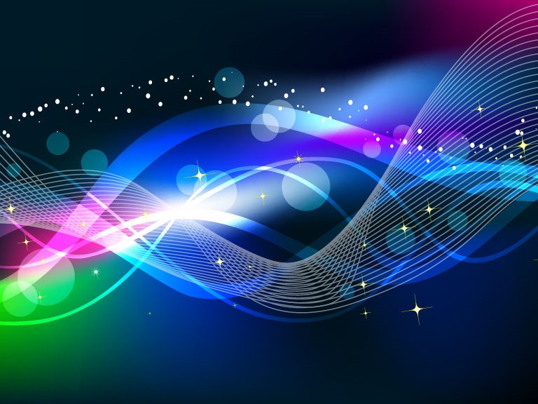 768x576 Abstract Wave Color Light Background Vector Free Vector Graphics
