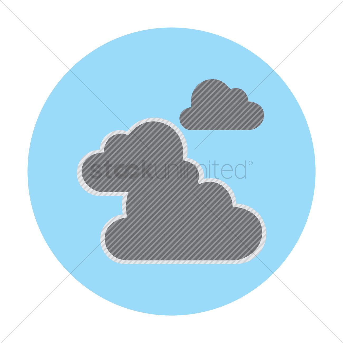 1300x1300 Free Clouds Vector Image