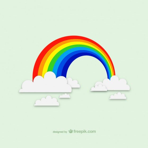 626x626 Rainbow Clouds Vector Graphics Logo Vector