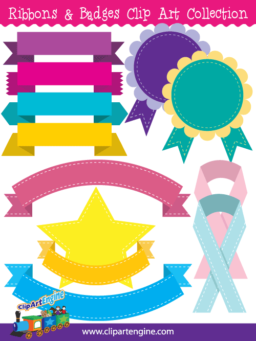 500x667 Ribbons And Badges Clip Art Collection For Personal And Commercial Use