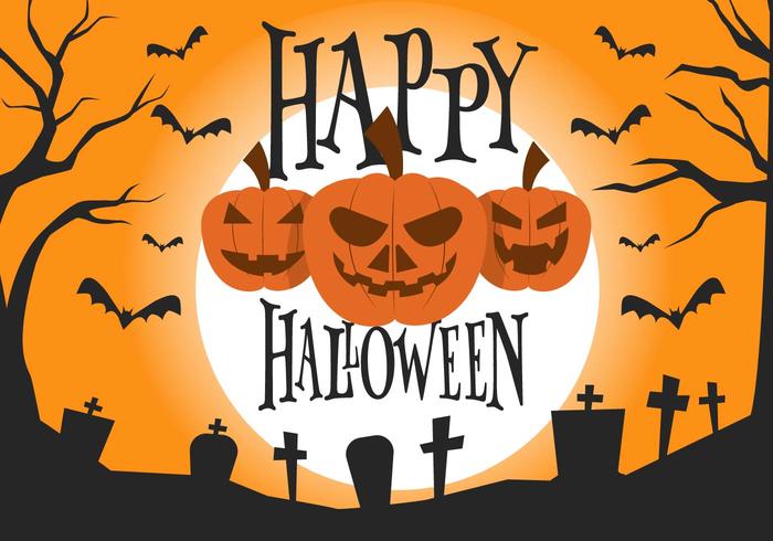 700x490 Free Halloween Vector Illustration