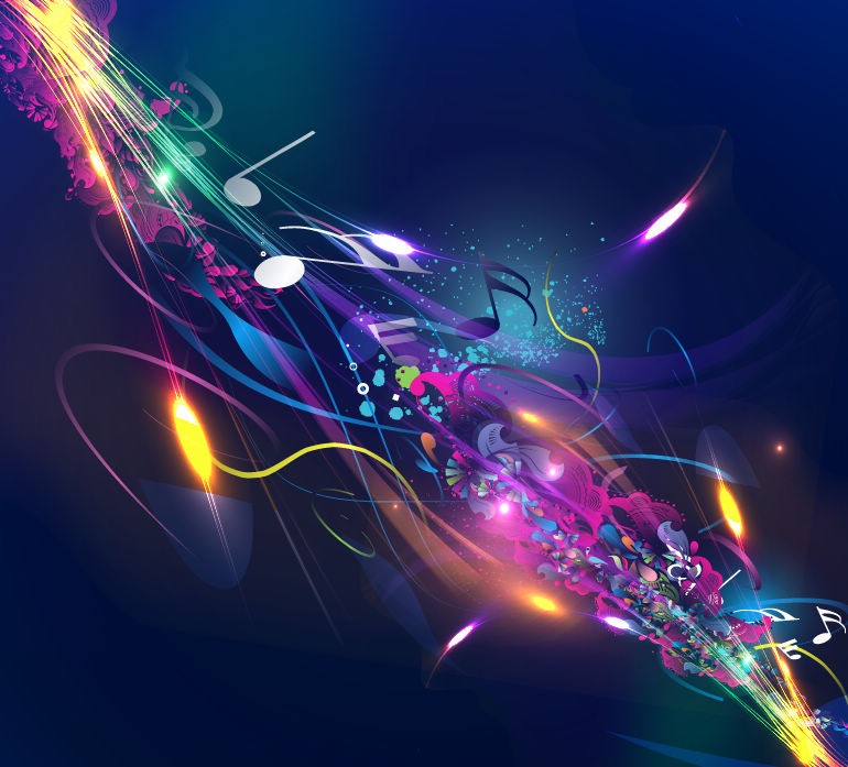 770x697 Abstract Music Design Background Vector Illustration Free Vector