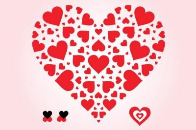 400x267 Heart Of Hearts Vector Awesome Vector Heart Shaped Out Of Little
