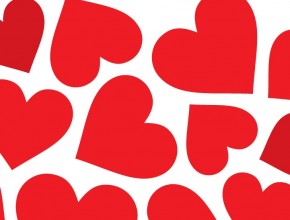 290x220 Free Vector Heart Shaped Background Material