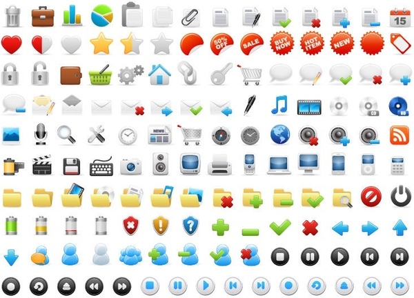 600x432 Vector Web Icons Set Free Vector In Encapsulated Postscript Eps