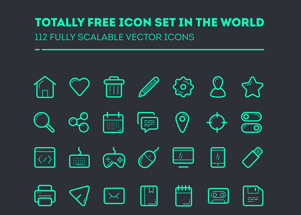 1000x716 112 Free Vector Icons Amp Font