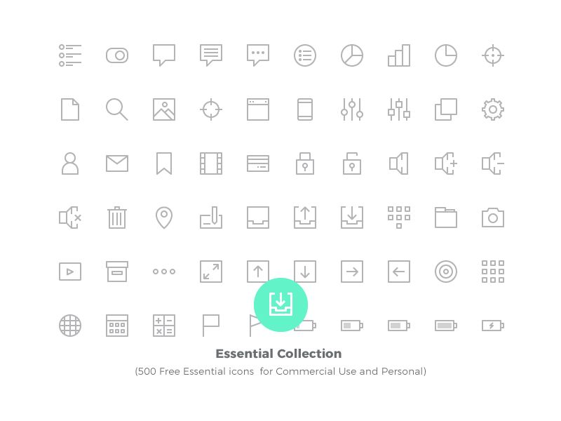 800x600 500 Free Essential Icons For Commercial Use And Personal By Icon