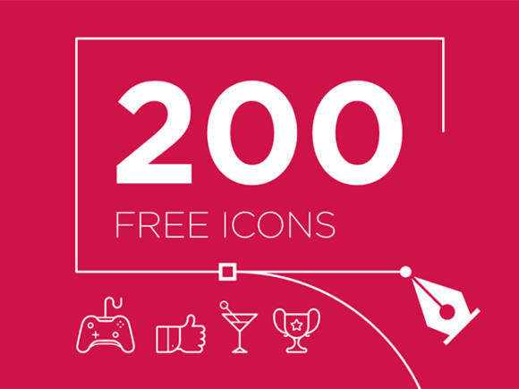 580x435 Free Set Of 200 Vector Icons For Illustrator