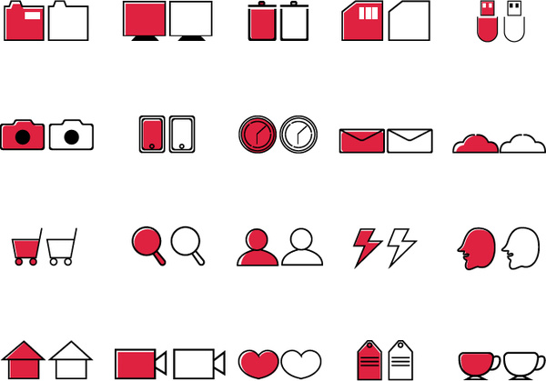 600x419 40 Monoline And Modern Vector Icons Free Vector In Adobe