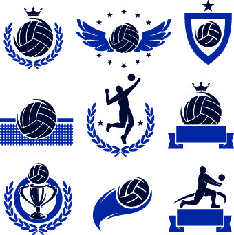 340x342 Free Vectors Volleyball Free Vector Download (85 Free Vector) For