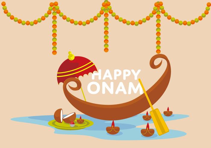 700x490 Free Happy Onam Vector Illustrator
