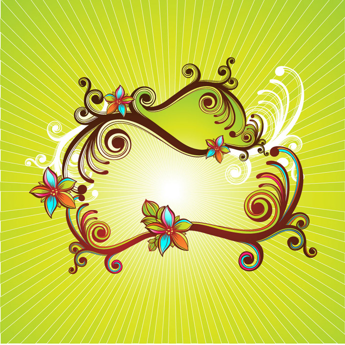 690x690 Abstract Floral Vector Spring Illustration Webbyarts