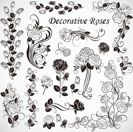 456x452 Free Free Vector Roses Decoration Clipart And Vector Graphics
