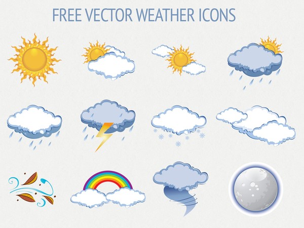 600x450 Free Vector Weather Icons