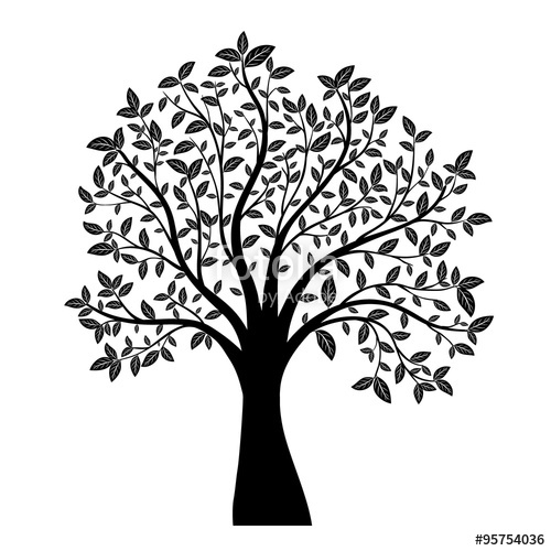 500x500 Tree Silhouette Stock Image And Royalty Free Vector Files On