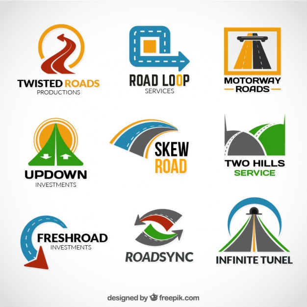 626x626 Road Logos Vector Free Download