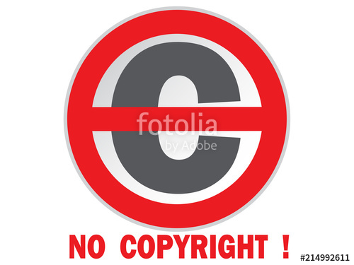 500x375 No Copyright Sign.vector Stock Image And Royalty Free Vector