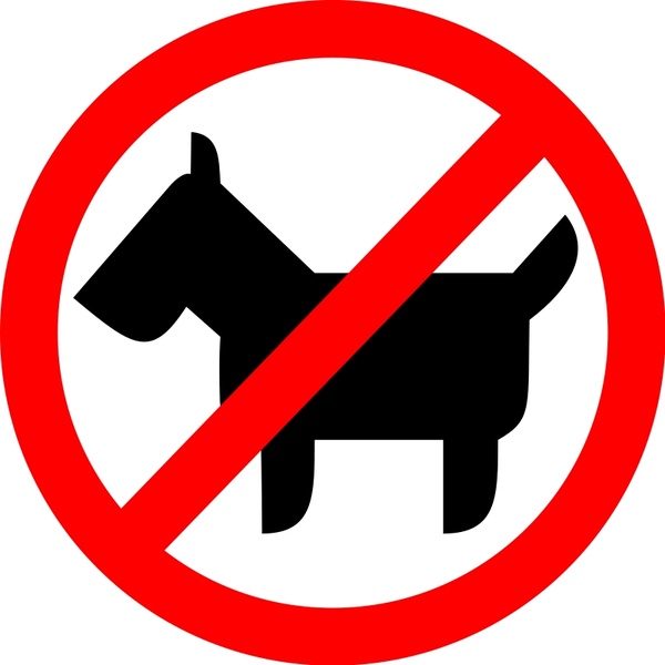 600x600 Sign No Animals Free Vector In Open Office Drawing Svg ( .svg