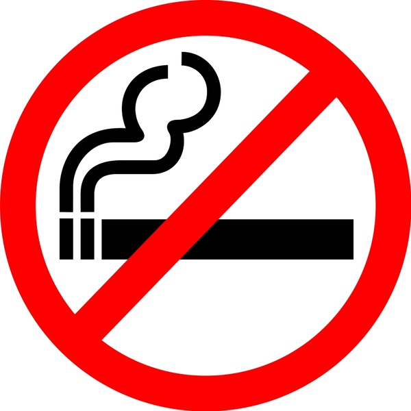 600x600 Sign No Smoking Free Vector In Open Office Drawing Svg ( .svg