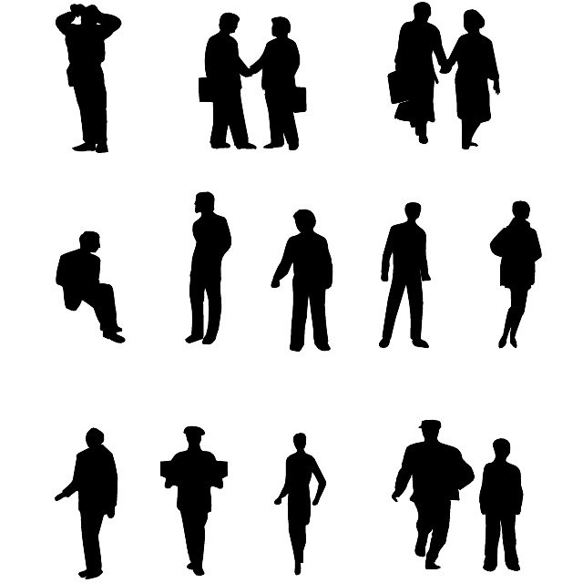 640x640 Free People Vector Silhouettes.ai Psd Files, Vectors Amp Graphics