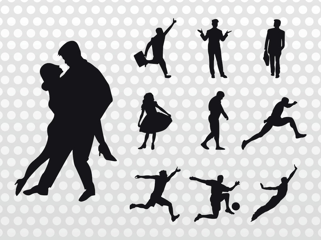 1024x767 People Silhouettes Vector Vector Art Amp Graphics