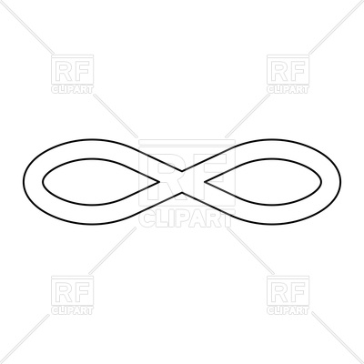 400x400 Infinity Symbol Outline Icon Vector Image Vector Artwork Of