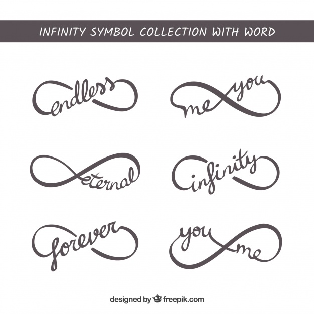 626x626 Infinity Symbol With Word Collection Vector Free Download