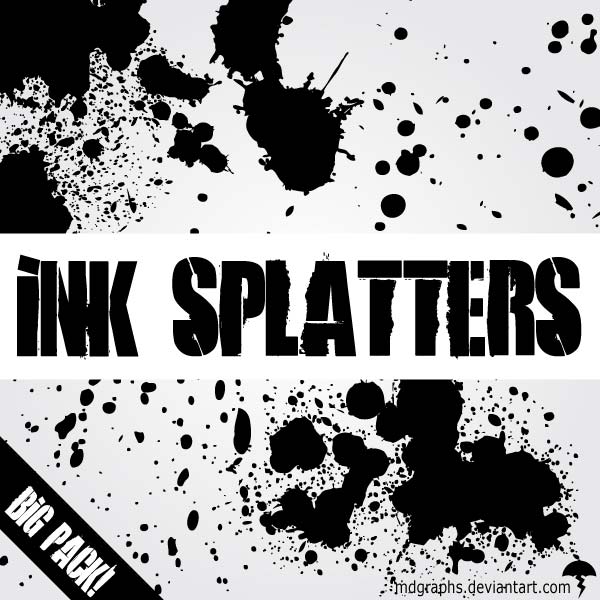 600x600 Free Ink Splatters Free Vector Pack Psd Files, Vectors Amp Graphics