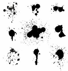 236x247 Splatters Vector Free Free Vector Grunge Splatters