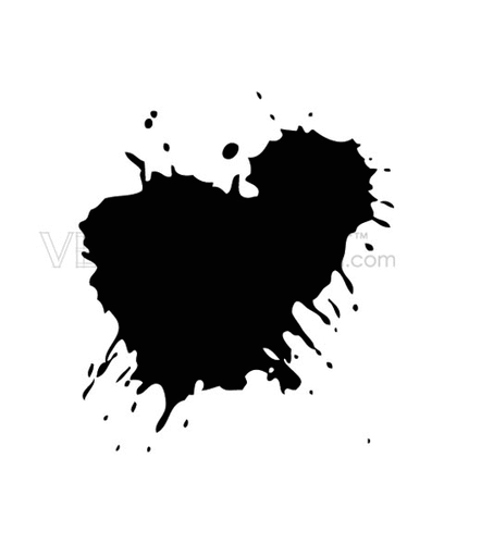 442x500 Buy Vector Ink Splatter Royalty Free Illustration