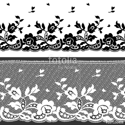 500x500 Vector Lace Border Design Set Stock Image And Royalty Free Vector