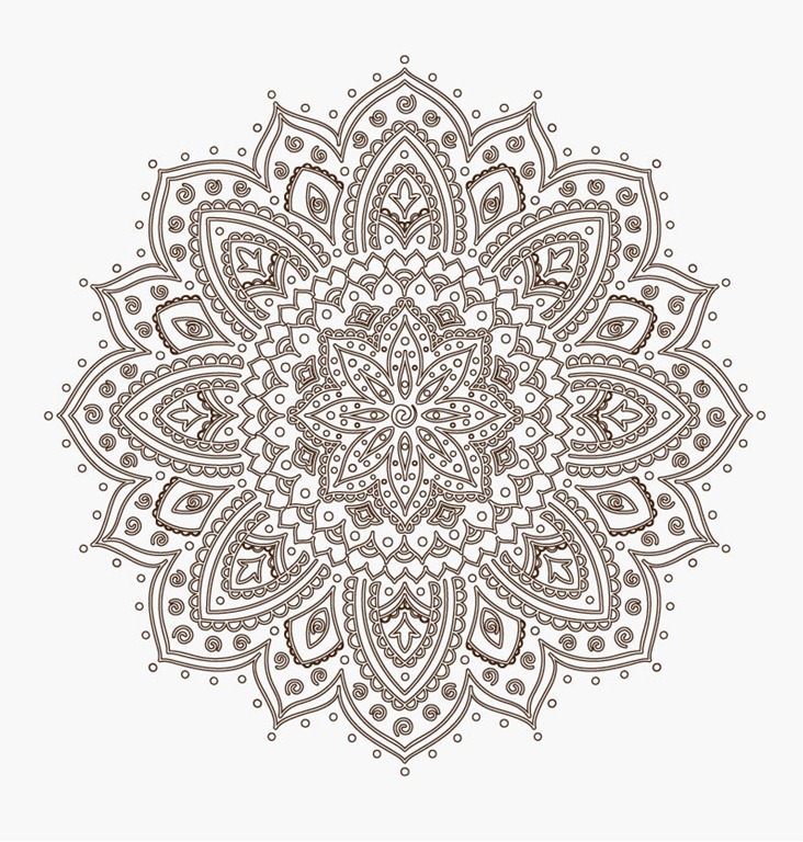 732x768 Ornamental Round Floral Lace Pattern Free Vector Lace Pattern