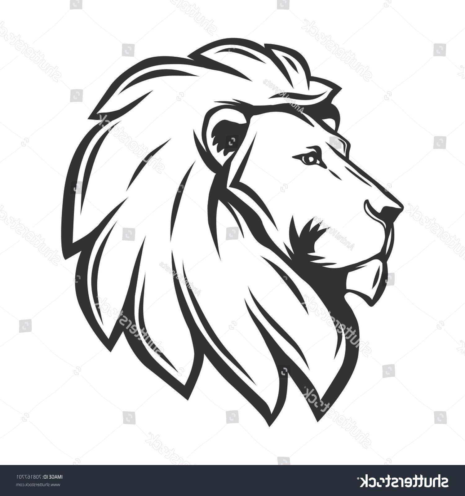 1500x1600 Best Hd Lion Head Profile Vector Library Free Vector Art, Images