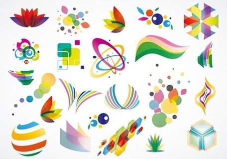 456x319 Free Colorful Logo Design Elements Vector Set Clipart And Vector