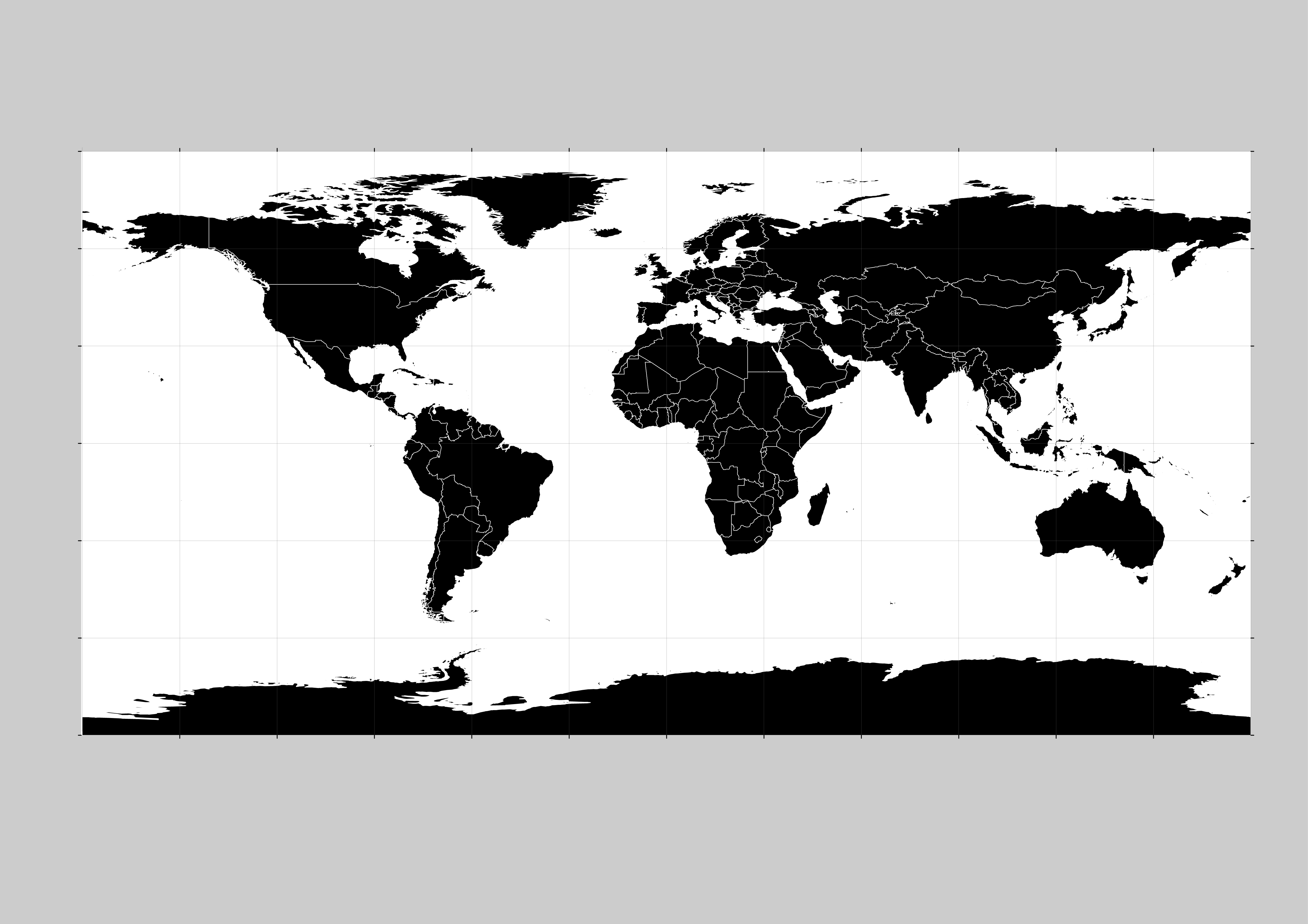 4963x3508 144 Free Vector World Maps